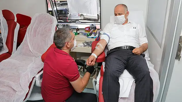 Yahyalı da kan bağışı