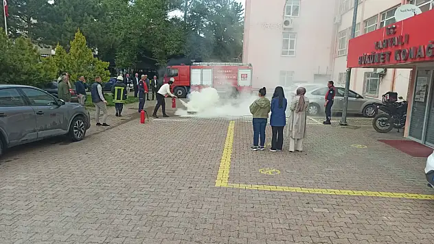 Yahyalı'da Yangın Tatbikatı