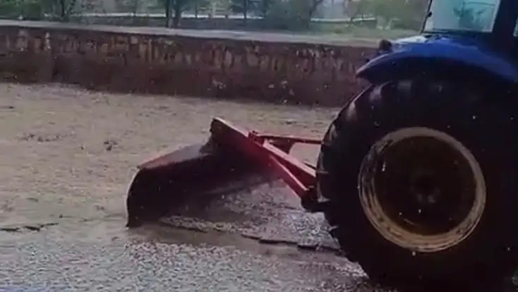 Bünyan’ın Kırsal Mahallelerinde Dolu Yağışı Etkili Oldu