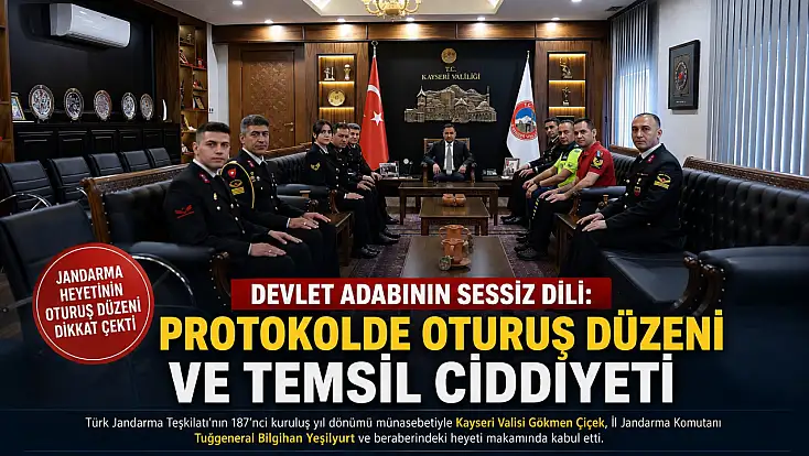 Jandarma Heyetinin Oturuş Düzeni Dikkat Çekti