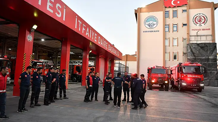 Kayseri itfaiyesinden 1 ayda 536 olaya müdahale