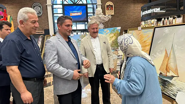 Sanat Melikgazi Kursiyerlerinin Eserleri Sergilendi