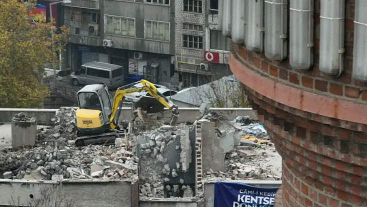 Suriçi Camikebir kentsel dönüşümünde yıkım başladı