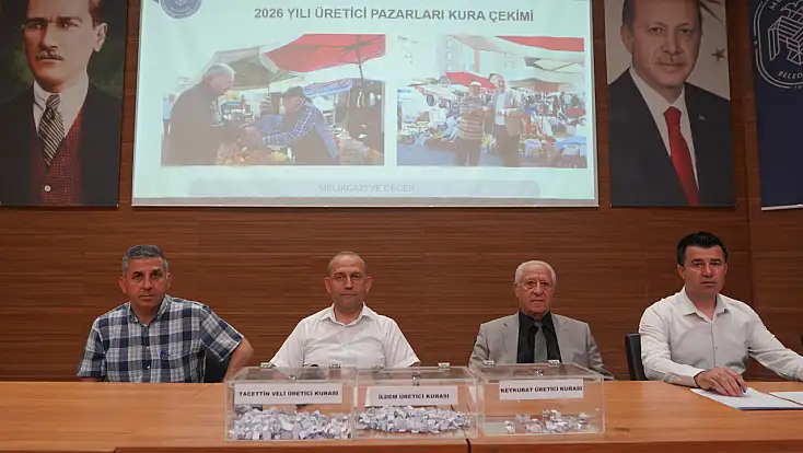 Üretici Pazarı için kura çekildi