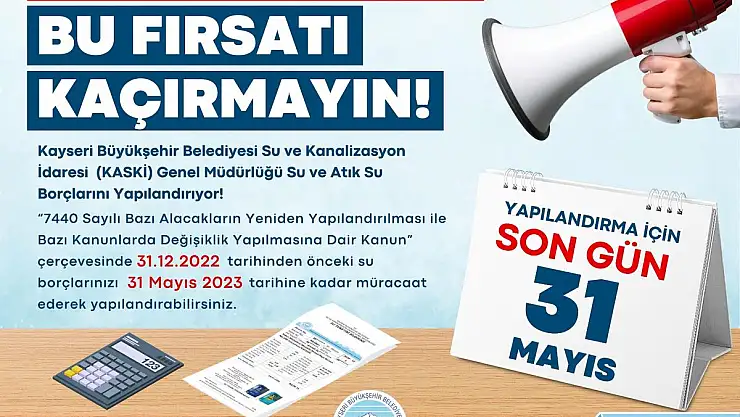 31 Aralık 2022'den kalan borçlara kolaylık