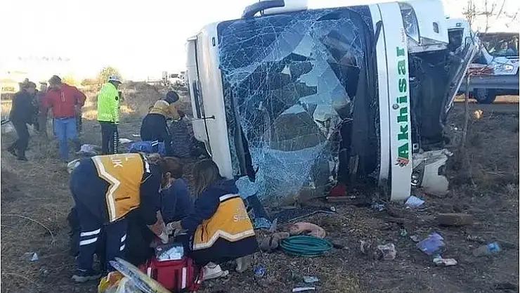 Aksaray'da otobüs devrildi: 7 ölü, 33 yaralı