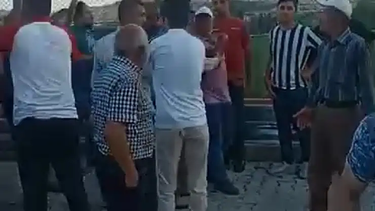 Amatör Küme maçı sonrası gergin anlar