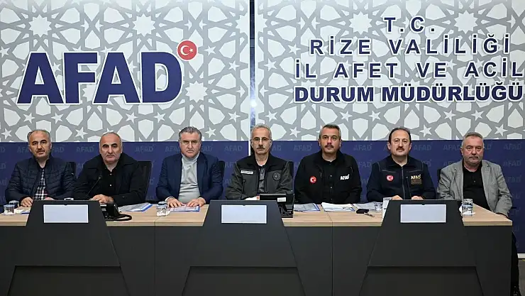 Rize'de sel sonrası 2 yol kapalı