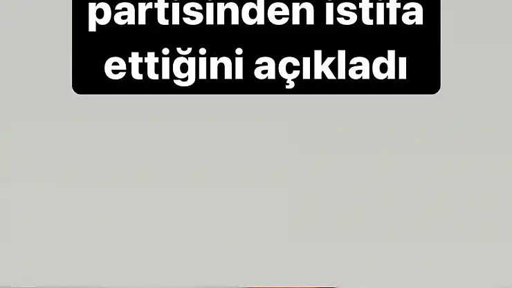 Baki Ersoy MHP'den istifa etti