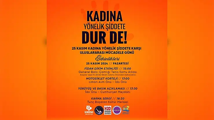 Bandırma'da 'Kadına Şiddet' Etkinlikleri