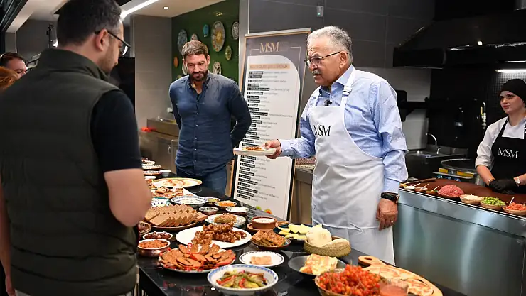 Başkan Büyükkılıç mutfak sanatları merkezi'nde