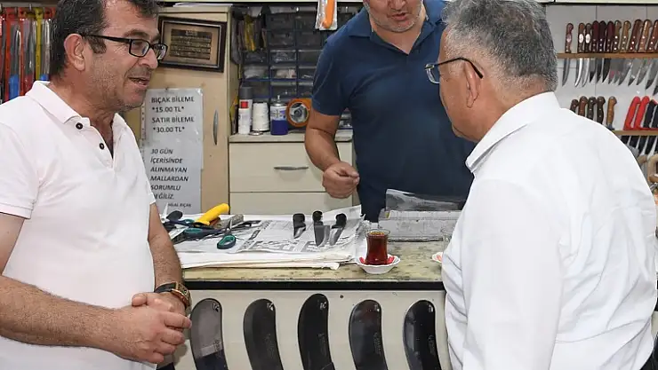 Başkan Büyükkılıç'tan esnaf ziyareti