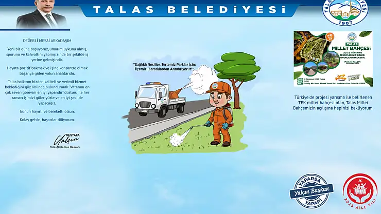 Başkan Yalçın'dan Personele Moralli başlangıç