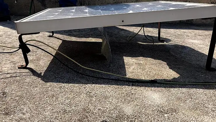 Belende Hatsu güneş enerji paneline zarar verildi