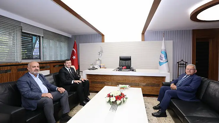 Büyükkılıç, Ersoy ve Çamlı'yı makamında ağırladı