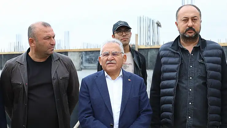 Büyükkılıç'tan Gökkent'teki Okul inşaatına inceleme