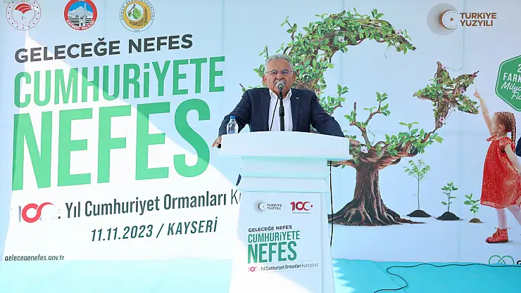 Büyükşehir'den 6 yılda 750 bin fidan ile Kayseri'ye 'yeşil' katkı