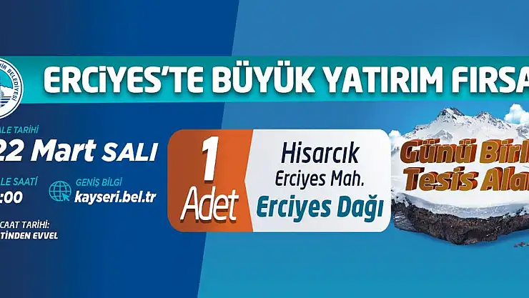 BÜYÜKŞEHİR'DEN İHALE