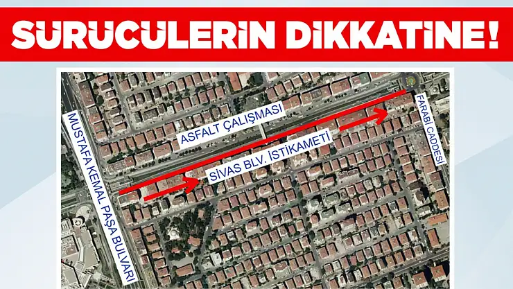 Büyükşehir'den yol çalışması duyurusu