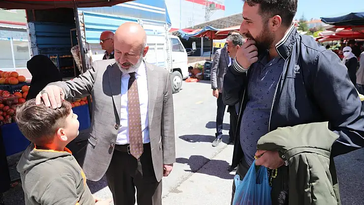 ÇOLAKBAYRAKDAR, PAZARCI ESNAFINI ZİYARET ETTİ