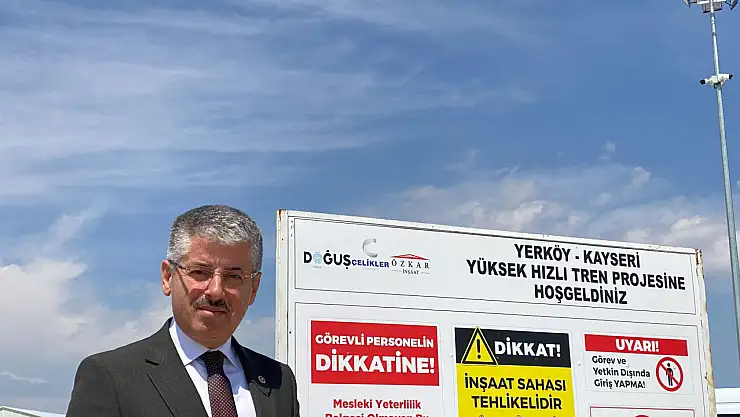 Çopuroğlu, Kayseri-Yerköy hızlı tren hattı'nı inceledi