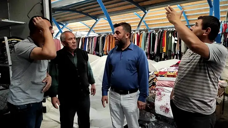 Develi de Salı pazarı esnafı rezil oldu.