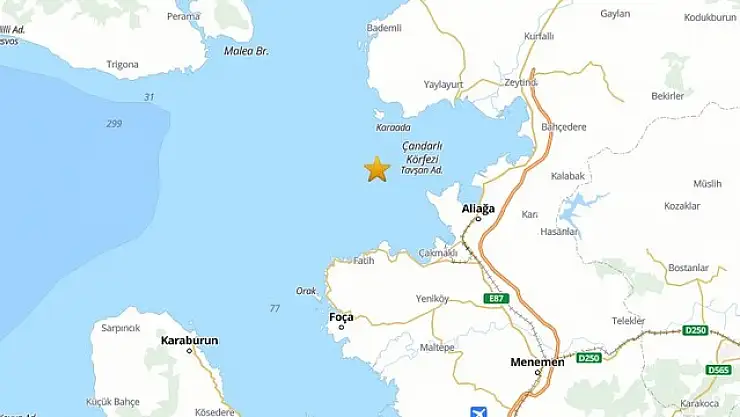 Ege'de bir deprem daha!