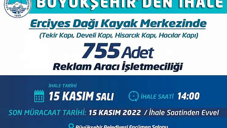 ERCİYES DE İHALE