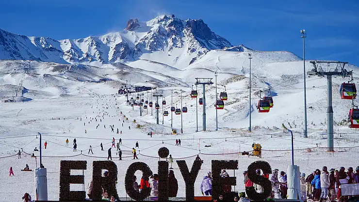 Erciyes kayak merkezi yabancı medyada