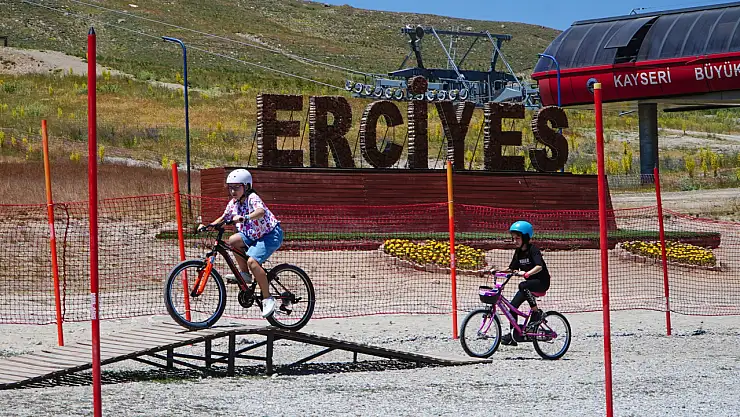 Erciyes'te Çocuk Bisiklet ve aktivite parkı sezonu başladı
