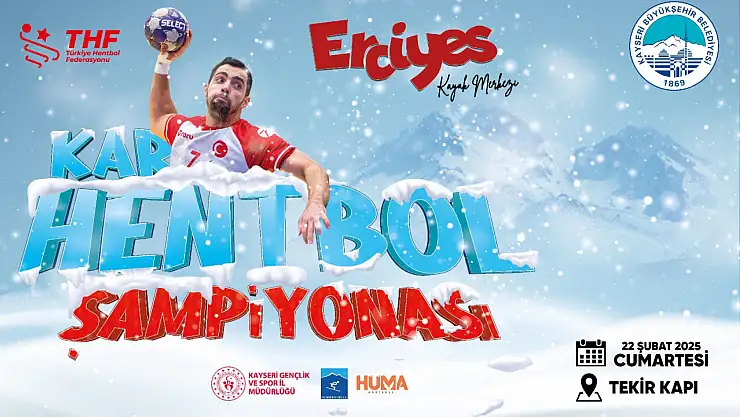 Erciyes'te kar hentbolu şampiyonası