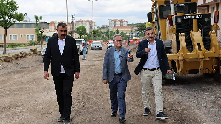 Hacılar Kayseri Caddesi'nde Ulaşım Altyapısı yenileniyor