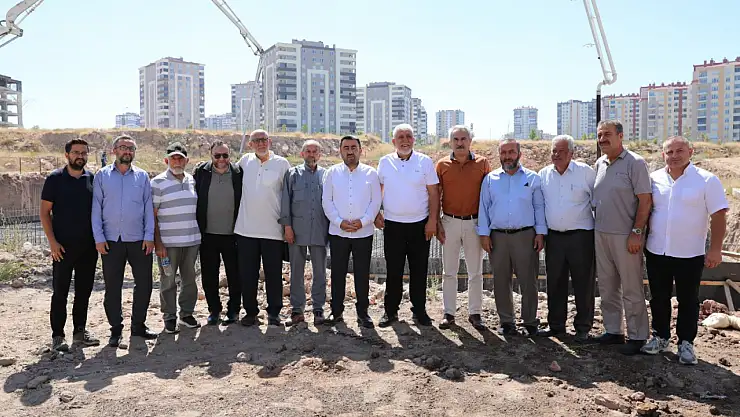 İl Müftüsü Ayvaz, Yeşilyurt Camii temel atma töreninde