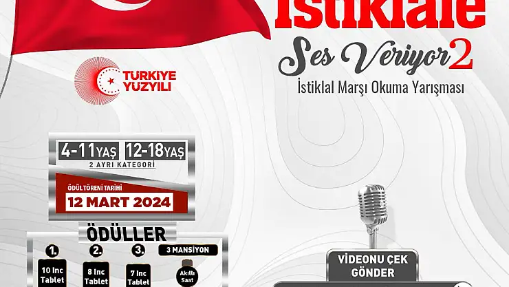  İSTİKLAL MARŞI OKUMA YARIŞMASI ÖDÜL TÖRENİ