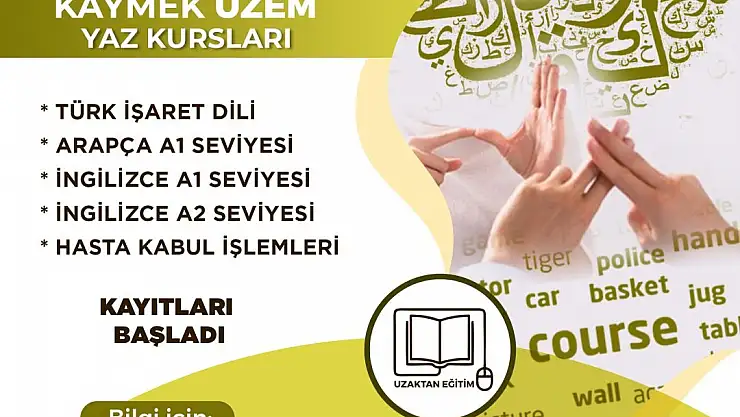 KAYMEK UZEM'İN KURS KAYITLARI BAŞLADI