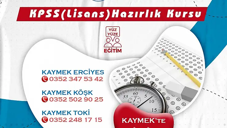 KAYMEK'ten KPSS Kursu