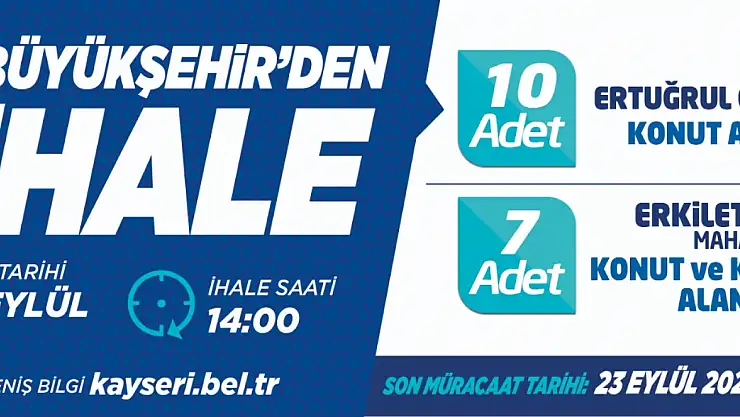 Kayseri Büyük Şehir Belediyesi İhale