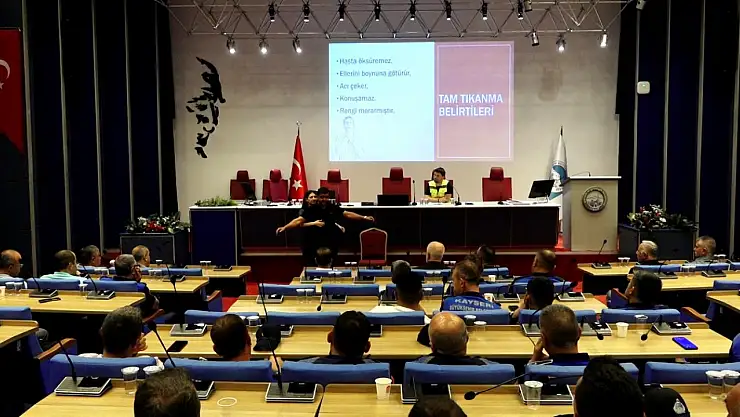 Kayseri Büyükşehir'den iş sağlığı ve güvenliği eğitimi