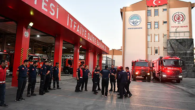 Kayseri Büyükşehir'den yangın seferberliği