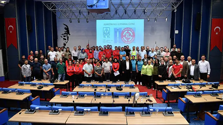 Kayseri'de Asansör kurtarma eğitimi verildi