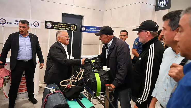 Kayseri'de gurbetçilere coşkulu ve duygusal karşılama