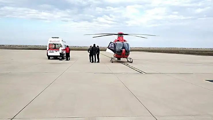 Kayseri'de hava ambulans Hızır gibi yetişti