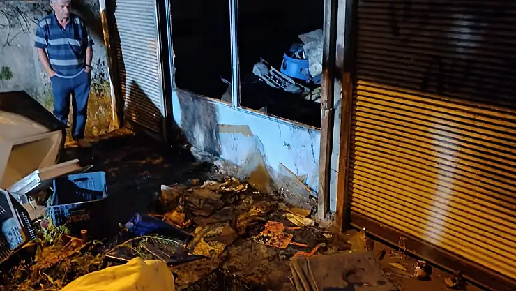 Kayseri'de işyeri kundaklandı