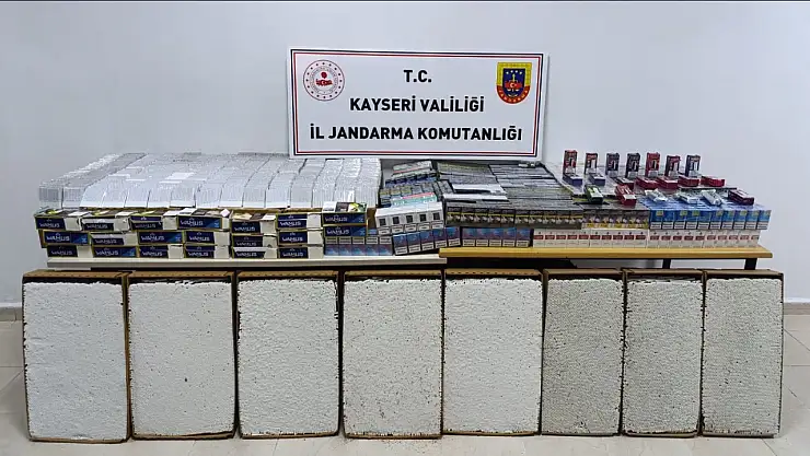 Kayseri'de kaçak sigara operasyonu