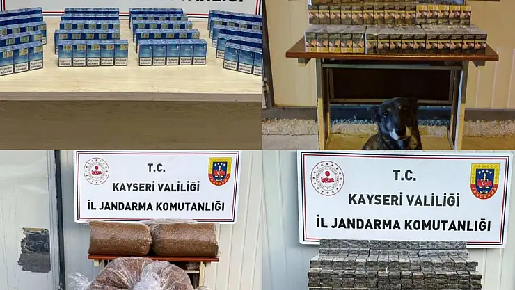 Kayseri'de kaçak Sigara ve Tütün operasyonu