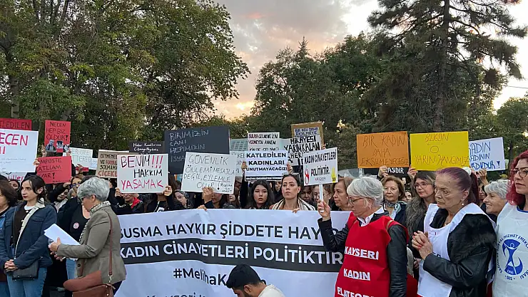 Kayseri'de Meliha Keskin için eylem yapıldı