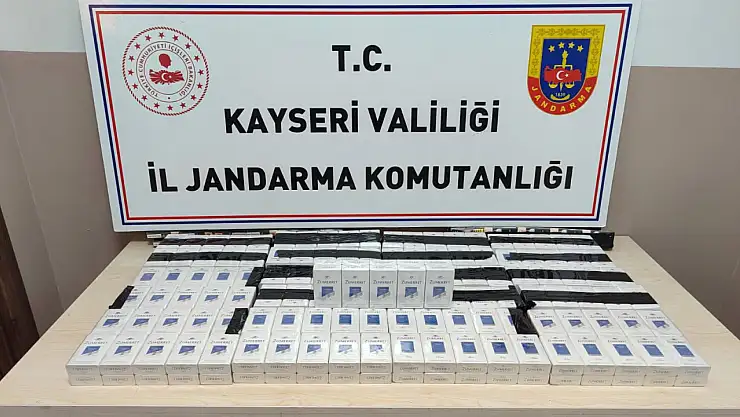 Kayseri'de tırda 270 paket kaçak sigara ele geçirildi