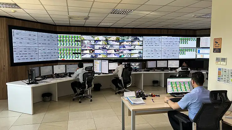 Kayseri'nin Raylı sistem kontrol merkezi 7/24 görevde