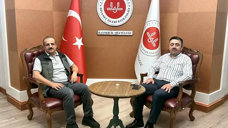 Kayseri Orman İşletme Müdürü Biberci'den İl Müftüsü Ayvaz'a ziyaret