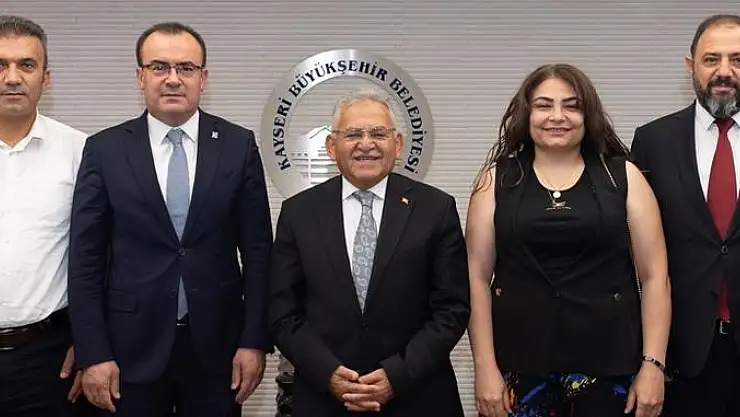 KAYSERİ SMMMO'DAN BAŞKAN BÜYÜKKILIÇ'A ZİYARET